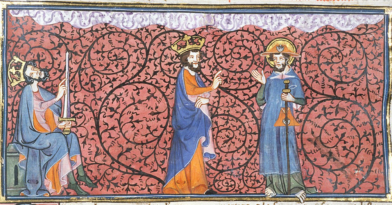 Visioni di Carlo Magno della Via Lattea e di Giacomo, da Chroniques de France ou de St Denis, XIV secolo (22690449466) da Georgia Levan Ramishvili from Tbilisi