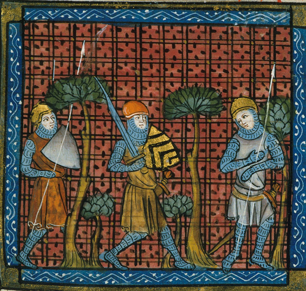 Crociati, da Chroniques de France ou de St Denis, XIV secolo (22716450535) da Georgia Levan Ramishvili from Tbilisi