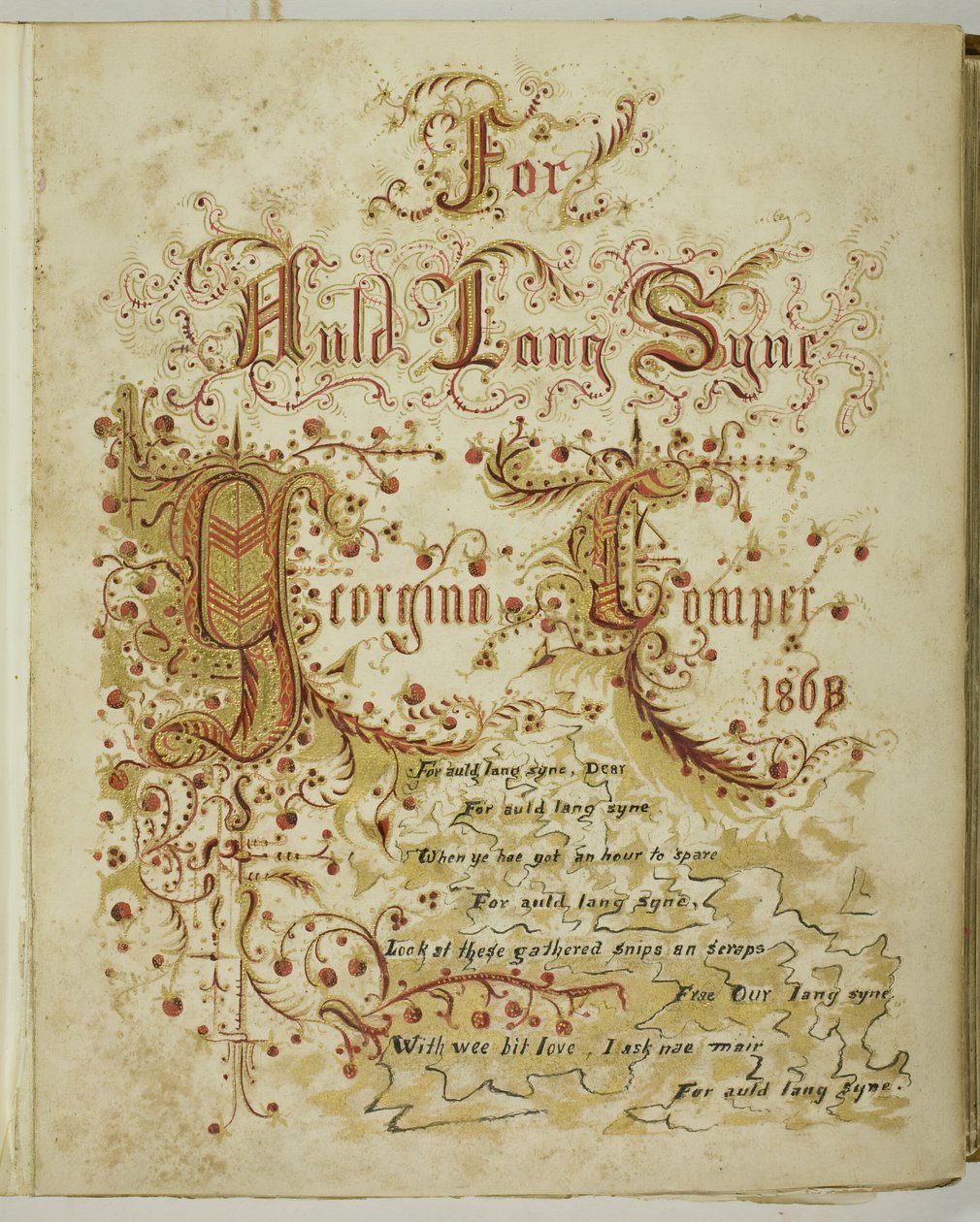 Senza titolo [Per Auld Lang Syne], 1855-68 da Georgina Cowper