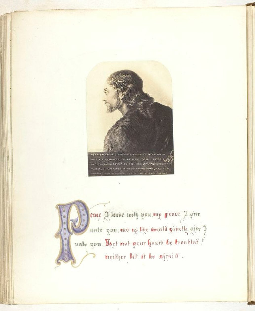 Senza titolo [illustrazione di Gesù con citazione biblica] da Georgina Cowper
