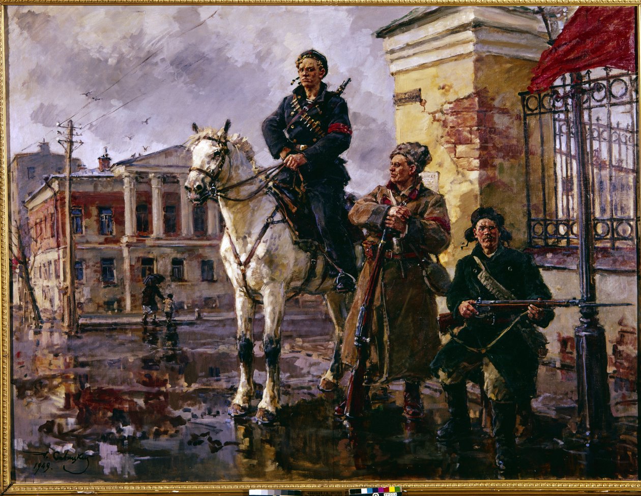 Rivoluzione russa di ottobre 1917: "i primi giorni di ottobre" da Georgiy Konstantinovich Savitsky