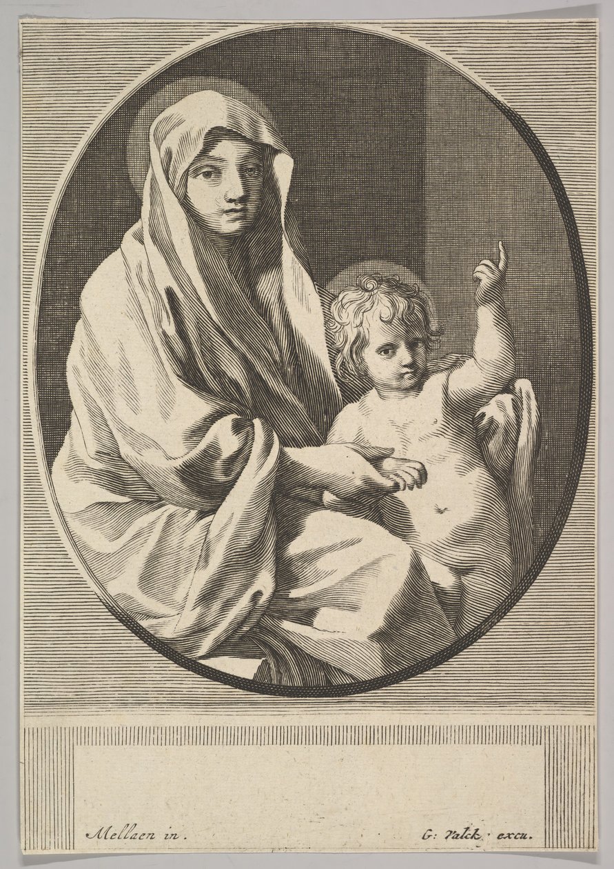 Vergine e bambino da Gerald Valck