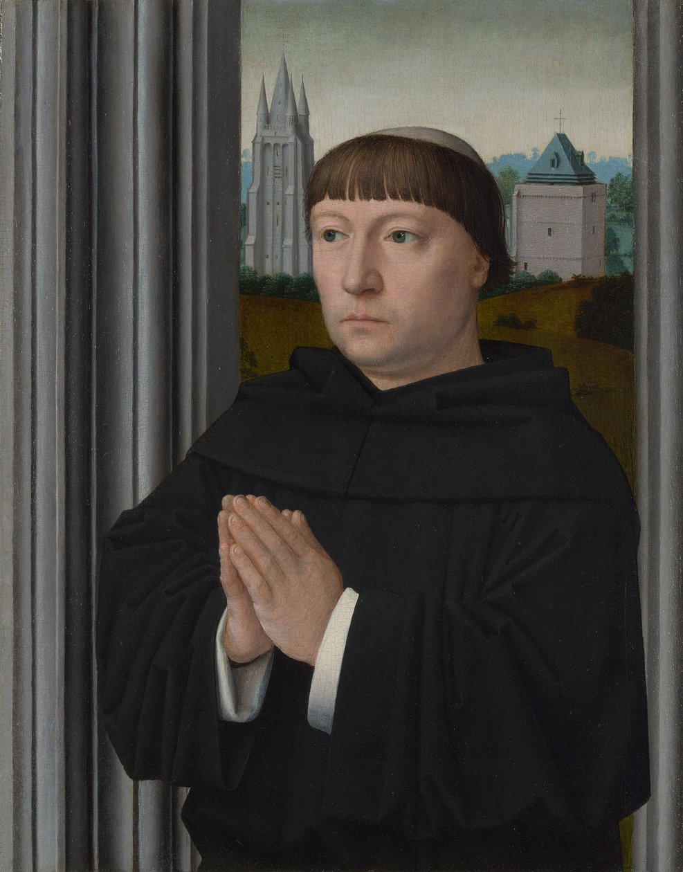 Un frate agostiniano in preghiera da Gerard David