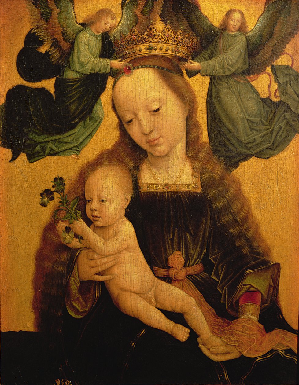 Madonna col Bambino incoronata da due angeli da Gerard David