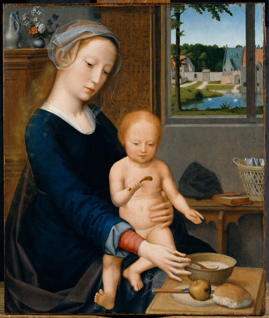Madonna con la zuppa di latte da Gerard David