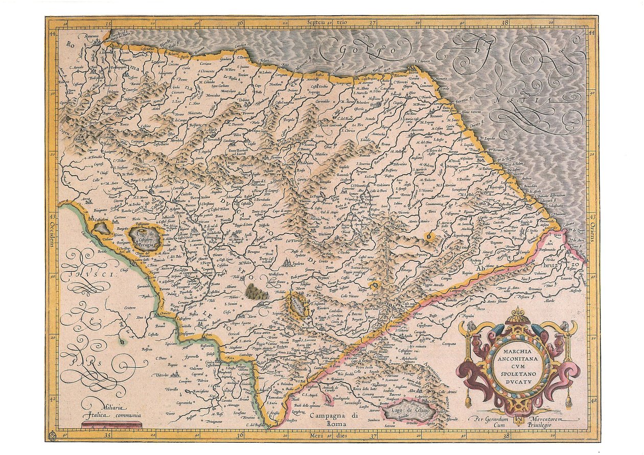 Marchia Anconitana con Ducato di Spoleto da Gerard Kremer