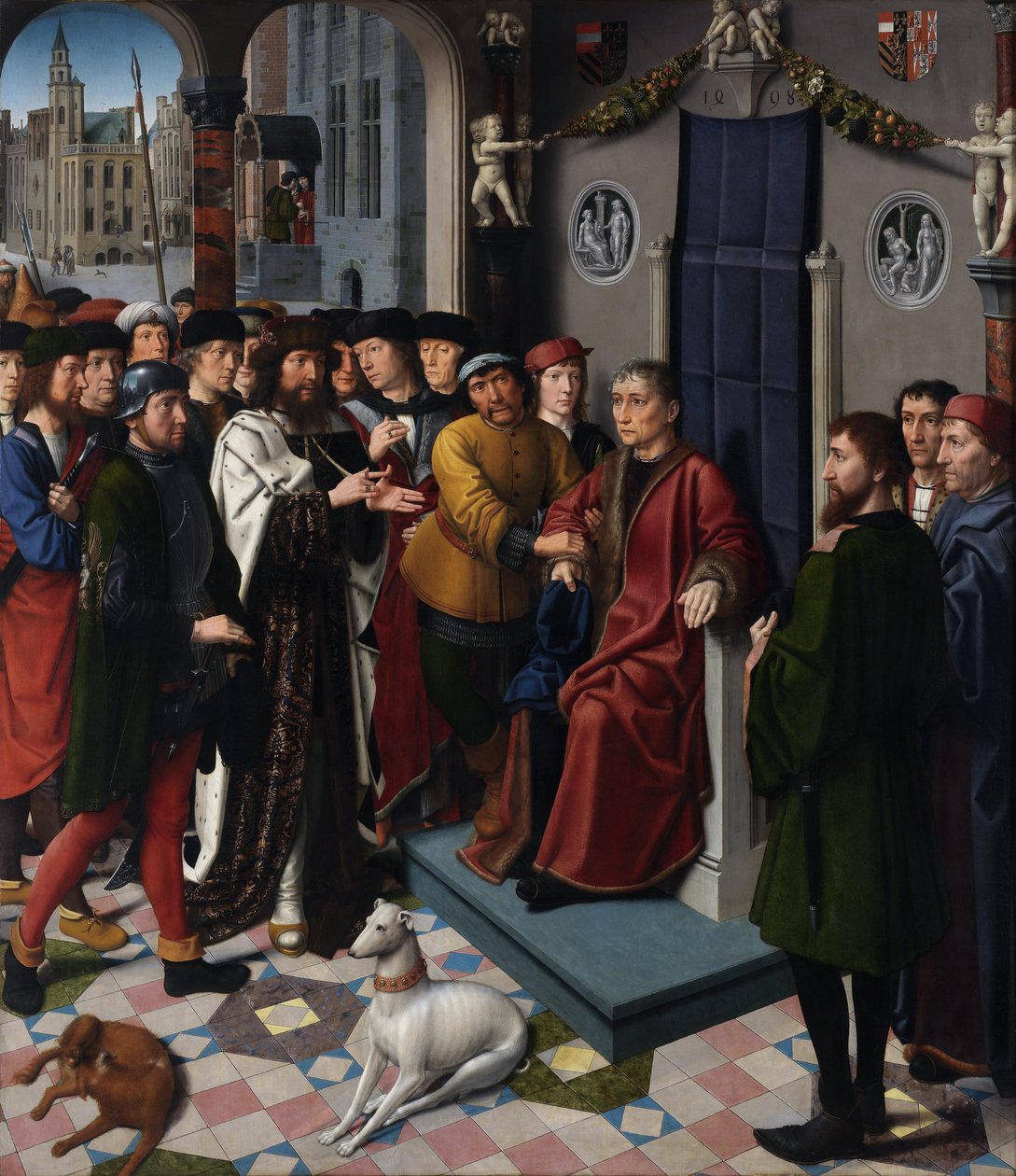 Il giudizio di Cambise (pannello sinistro) da Gerard David