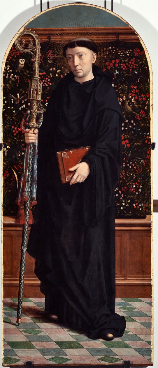 San Mauro (o Amaury, Amalric, Maura, Morane, Mauro) Pannello del polittico dalla Chiesa di San Gerolamo della Cervara da Gerard David