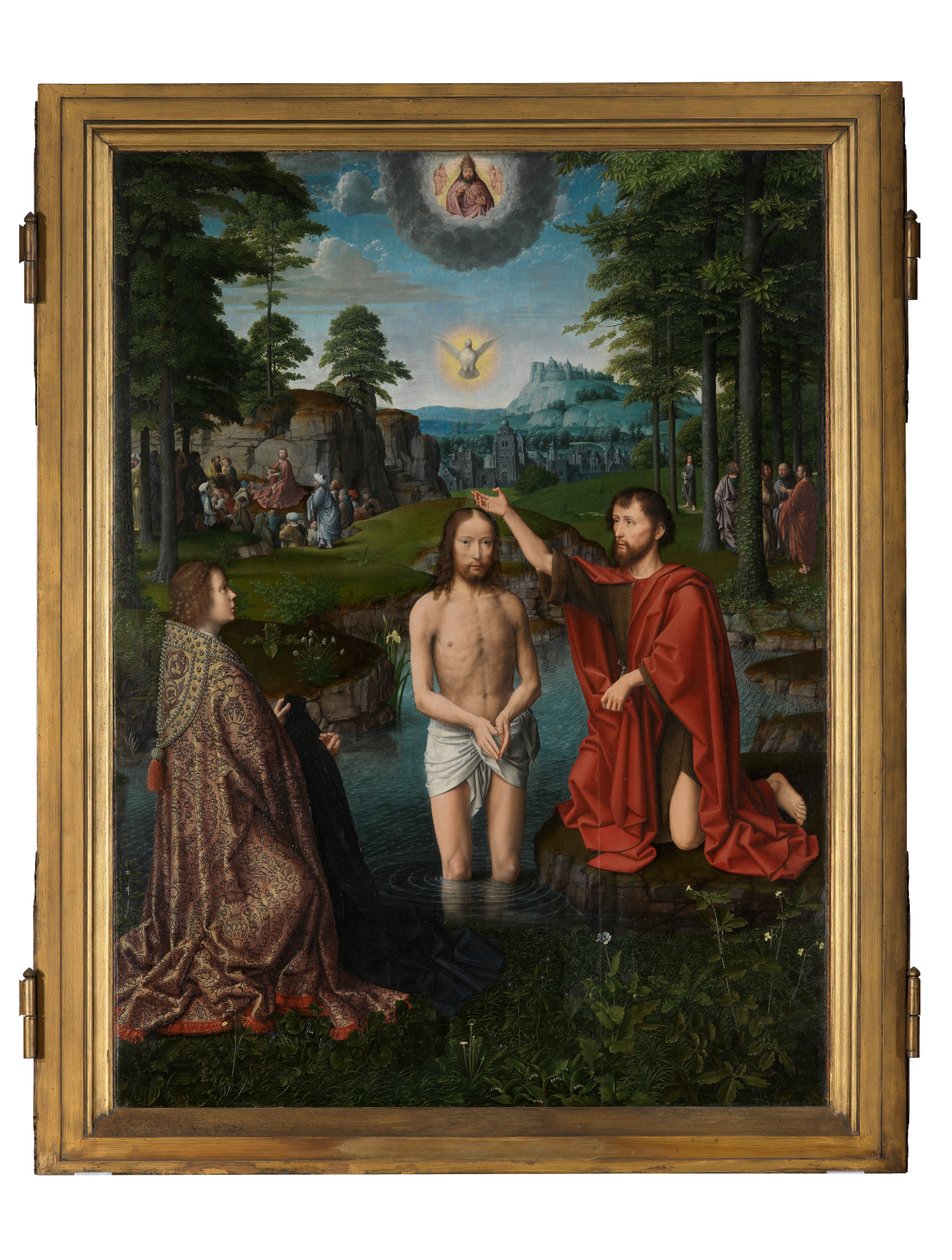 Il battesimo di Cristo, c.1502-08 da Gerard David