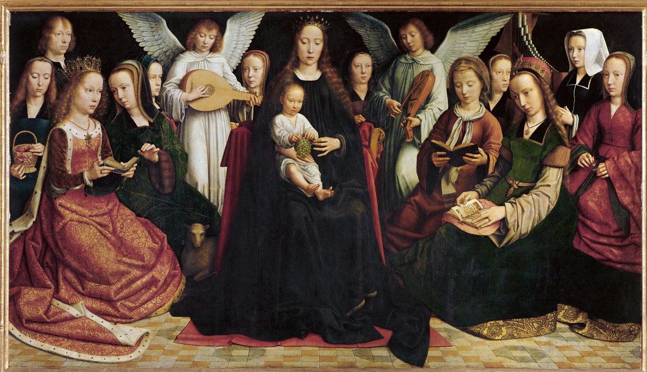 La Vergine tra le vergini (dipinto su tela) da Gerard David