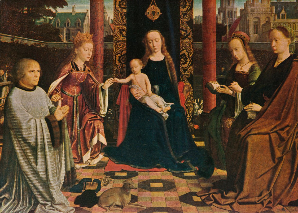 La Vergine e il Bambino con santi e donatore, 1510, 1909 da Gerard David