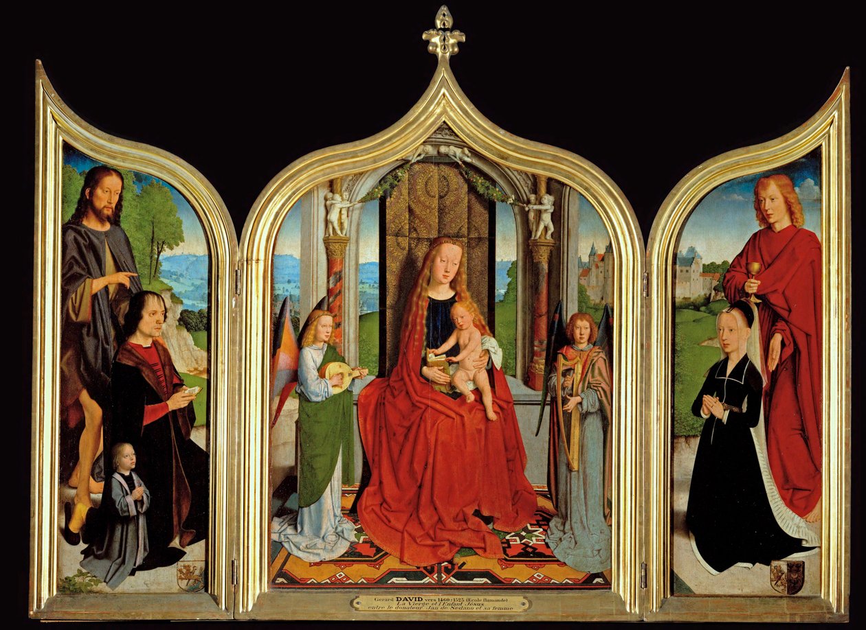 Trittico della famiglia Sedano - Trittico della famiglia Sedano ... da Gerard David