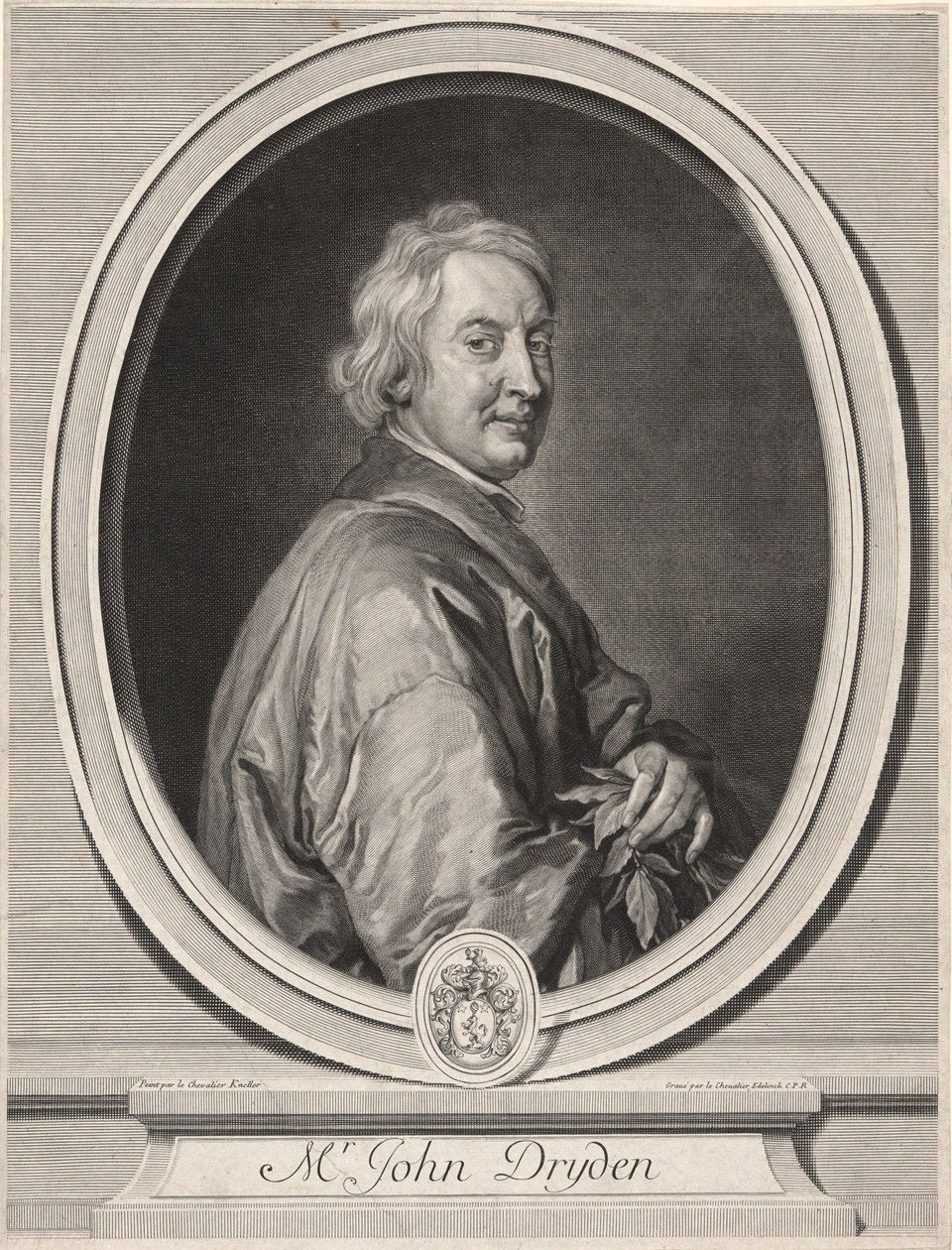 John Dryden (1631-1707) da Gérard Edelinck