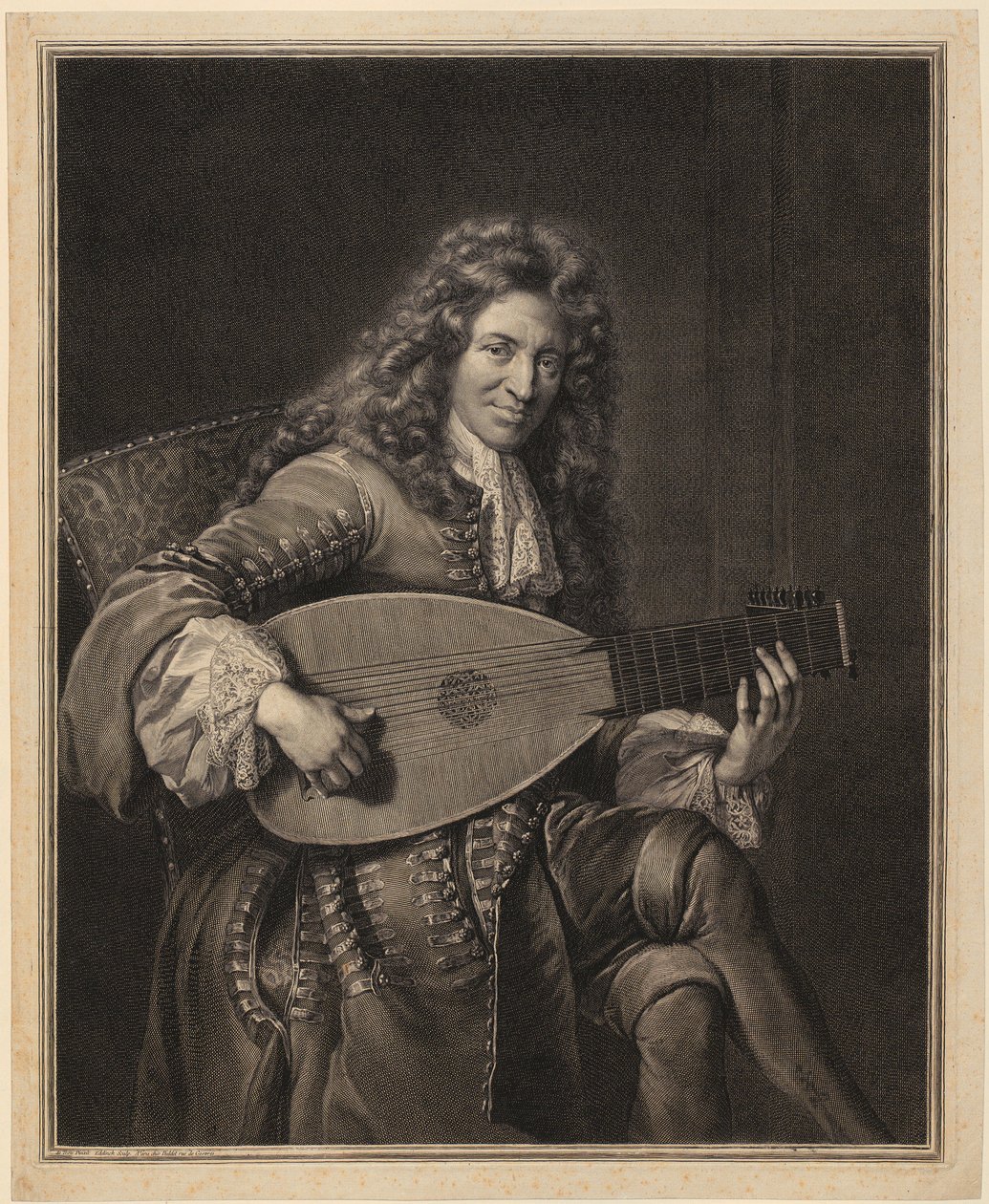 Ritratto di Charles Mouton da Gérard Edelinck