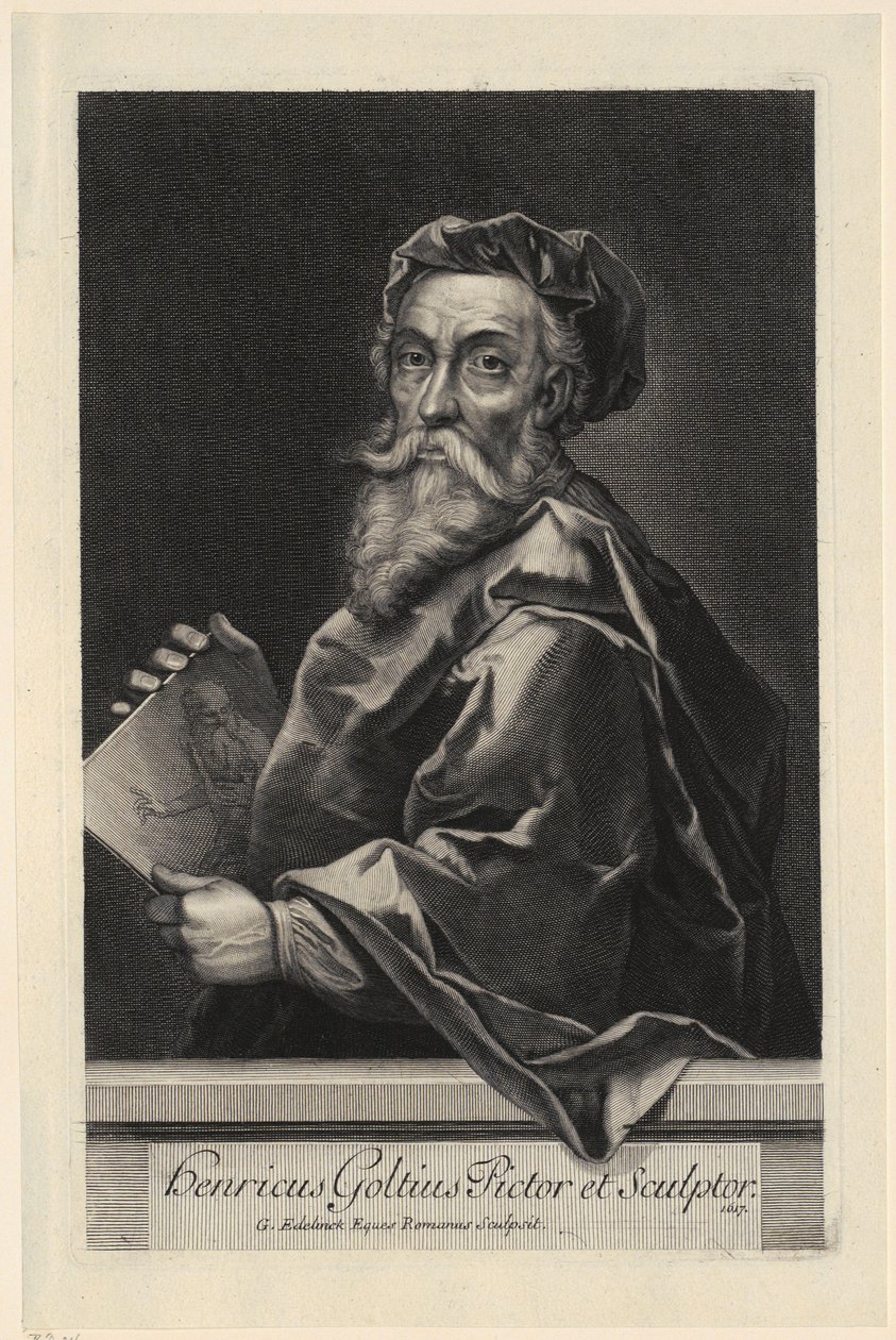 Ritratto di Hendrick Goltzius da Gérard Edelinck