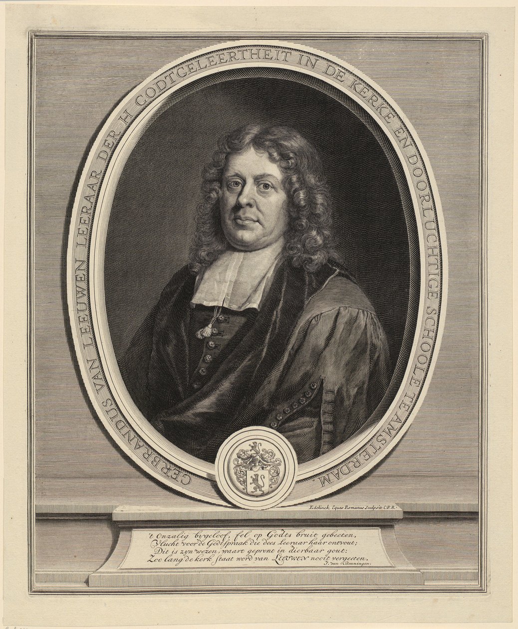 Ritratto di Jules-Paul de Lionne da Gérard Edelinck