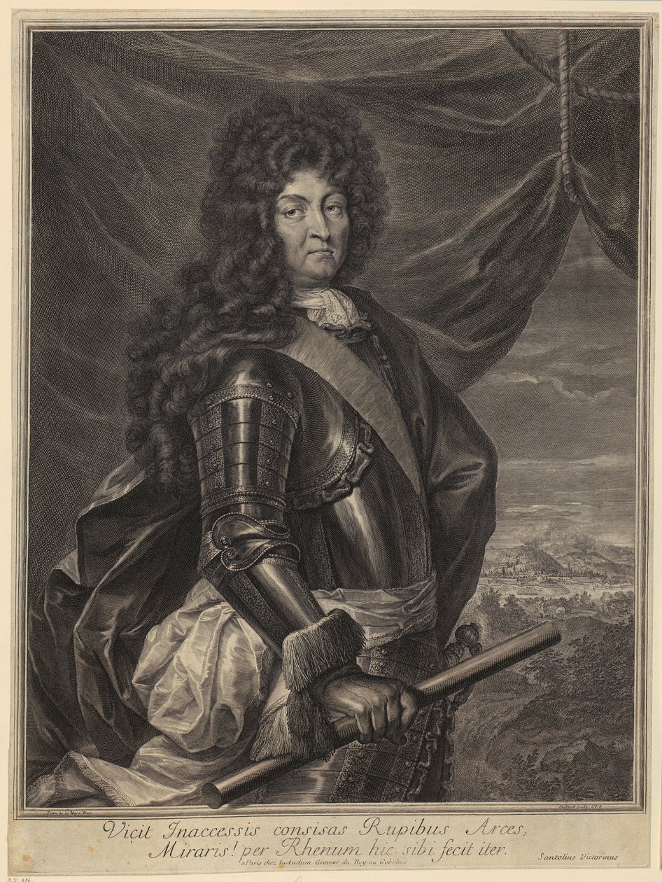 Ritratto di Luigi XIV. da Gérard Edelinck