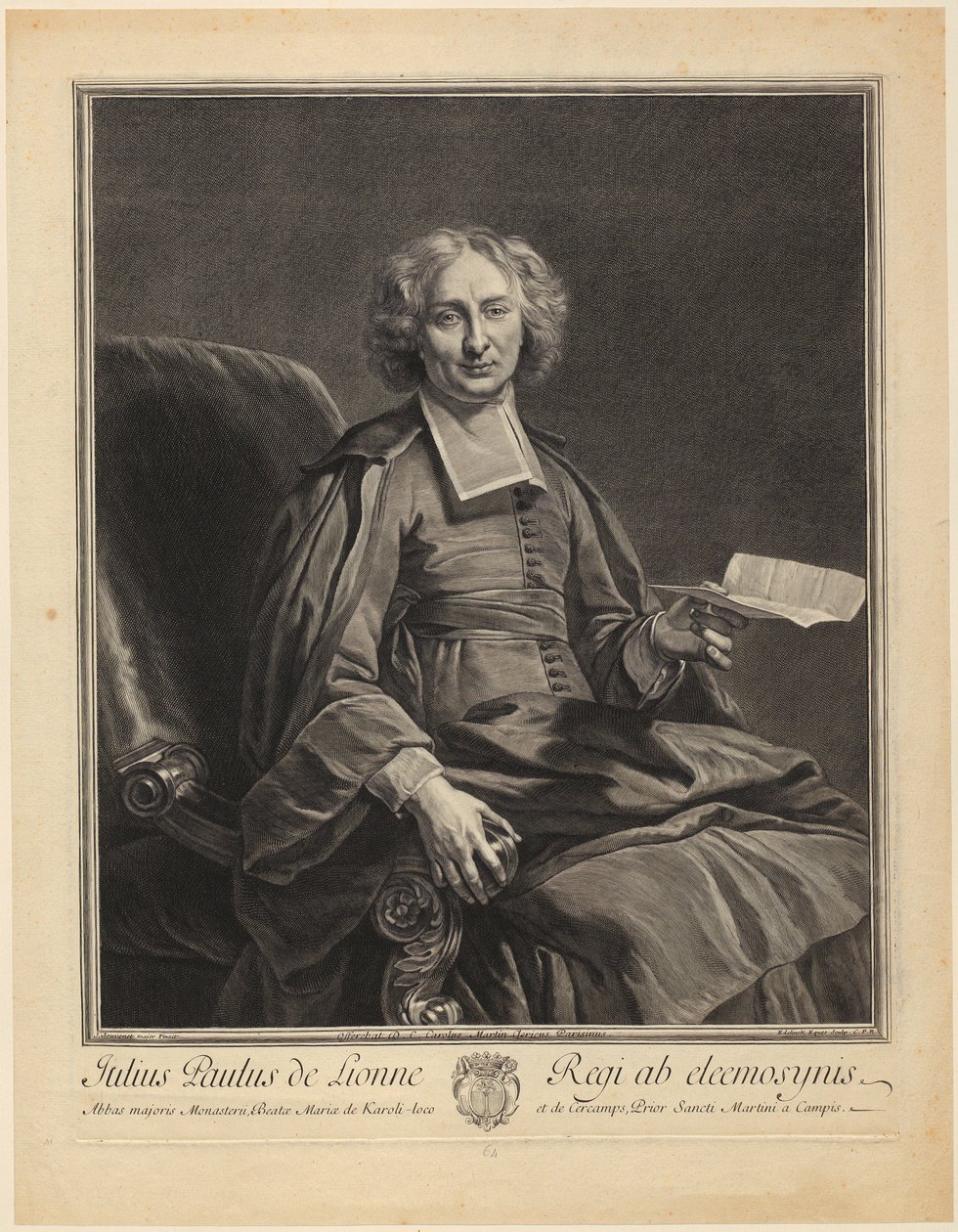 Ritratto di Philippe de Champaigne da Gérard Edelinck