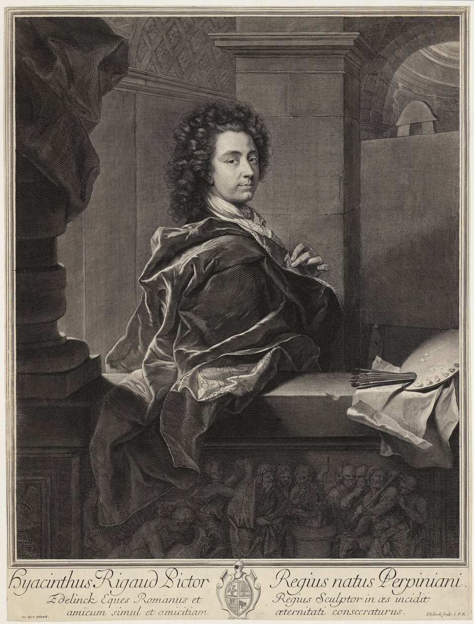 Ritratto di Tiziano da Gérard Edelinck