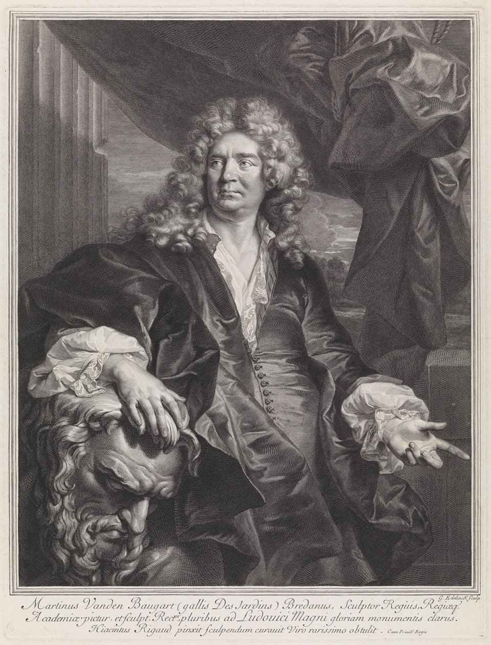 Ritratto di Martinus van den Baugart da Gérard Edelinck