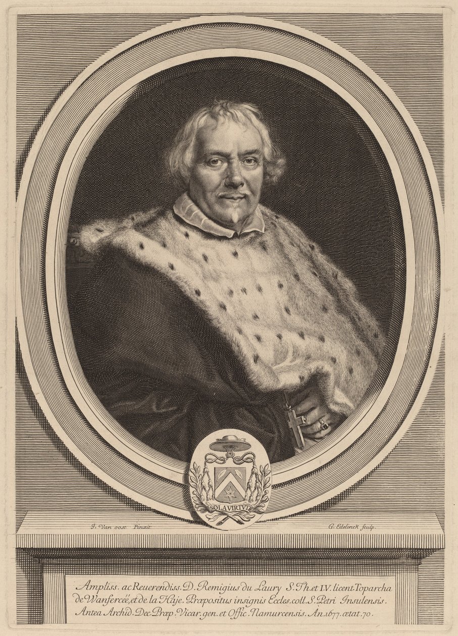 Remi Du Laury da Gerard Edelinck after Jacob van Oost II