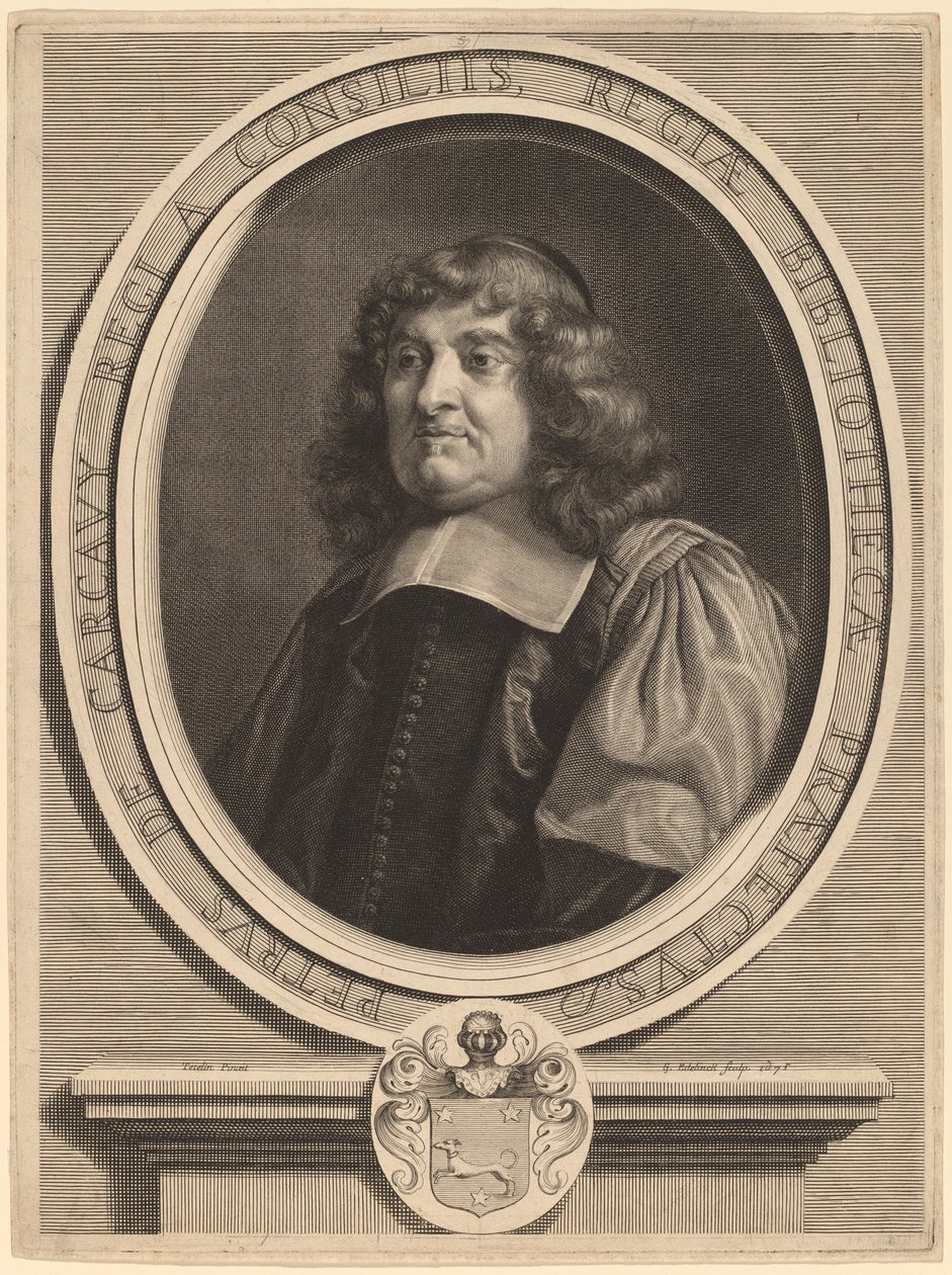 Pierre de Carcavy da Gerard Edelinck after Louis Testelin