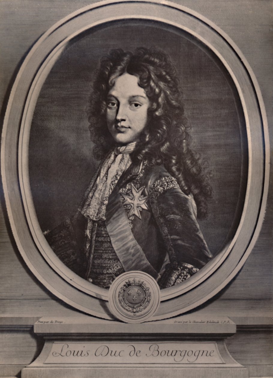 Luigi, Duca di Borgogna, Delfino di Francia e padre di Re Luigi XV, c. 1700 1894 da Gerard Edelnick