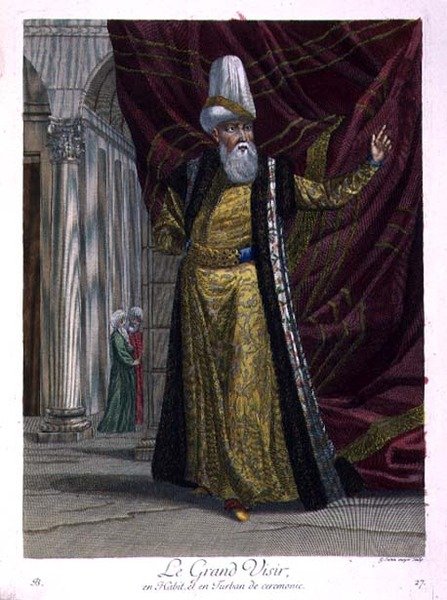 Il Gran Visir, in abiti cerimoniali e turbante da Gerard Jean Baptiste Scotin