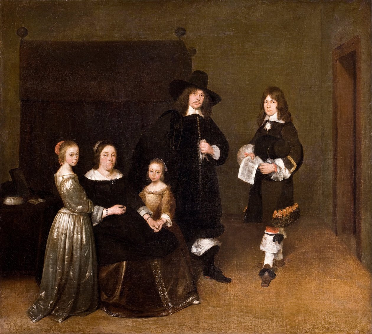 Ritratto di una famiglia, 1656 da Gerard Ter Borch the Younger