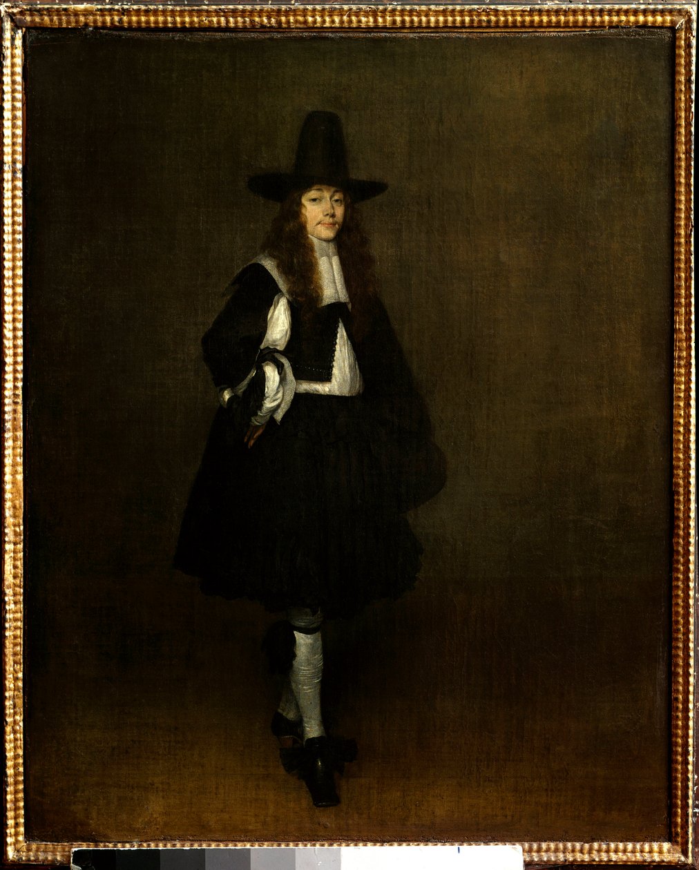 Ritratto di uomo in nero da Gerard ter Borch
