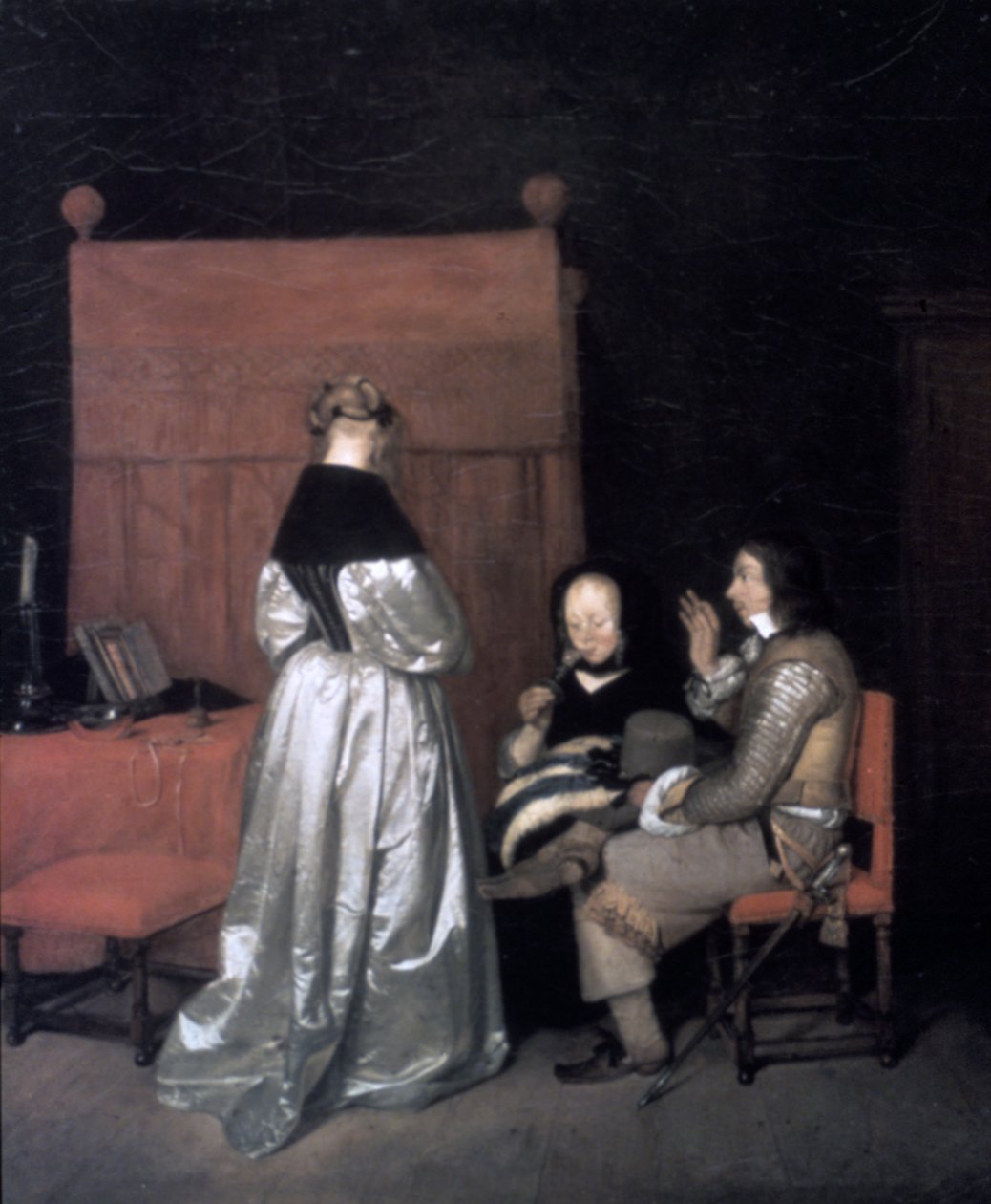 Ammonizione paterna, 1654-1655 da Gerard Terborch II