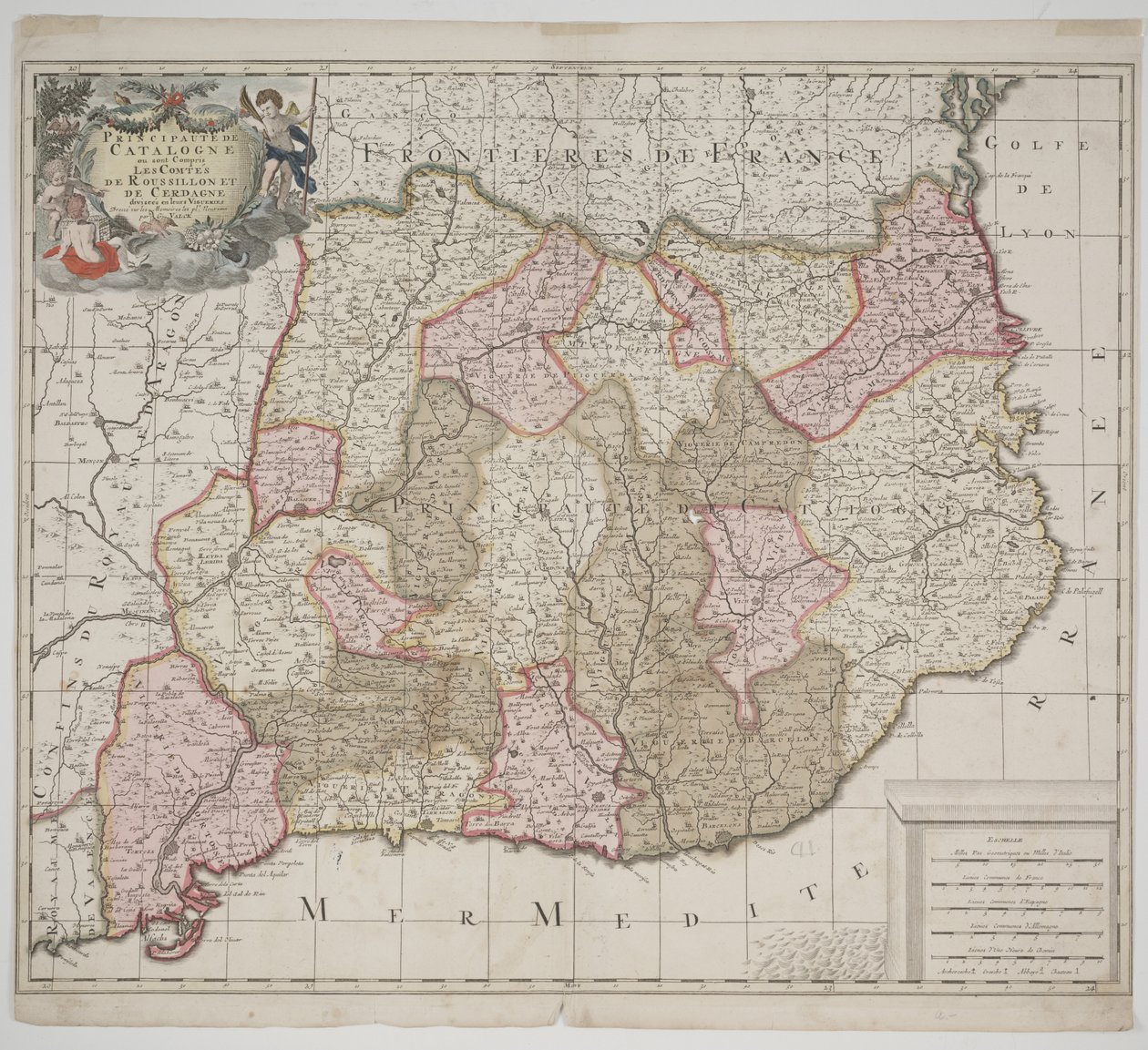 Principato di Catalogna, c.1702 da Gerard Valck