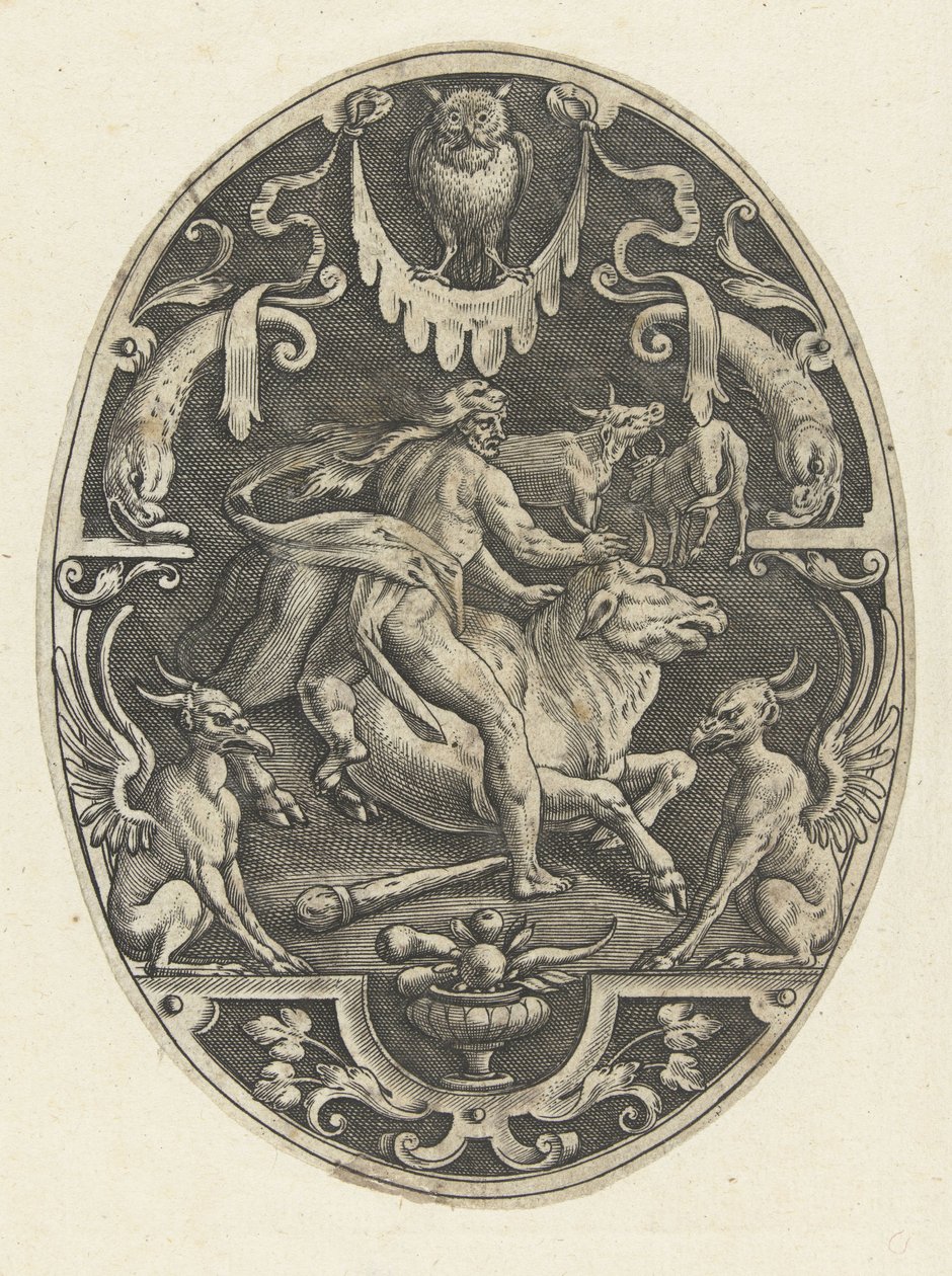 Ercole cattura il toro cretese da Gerard de Jode