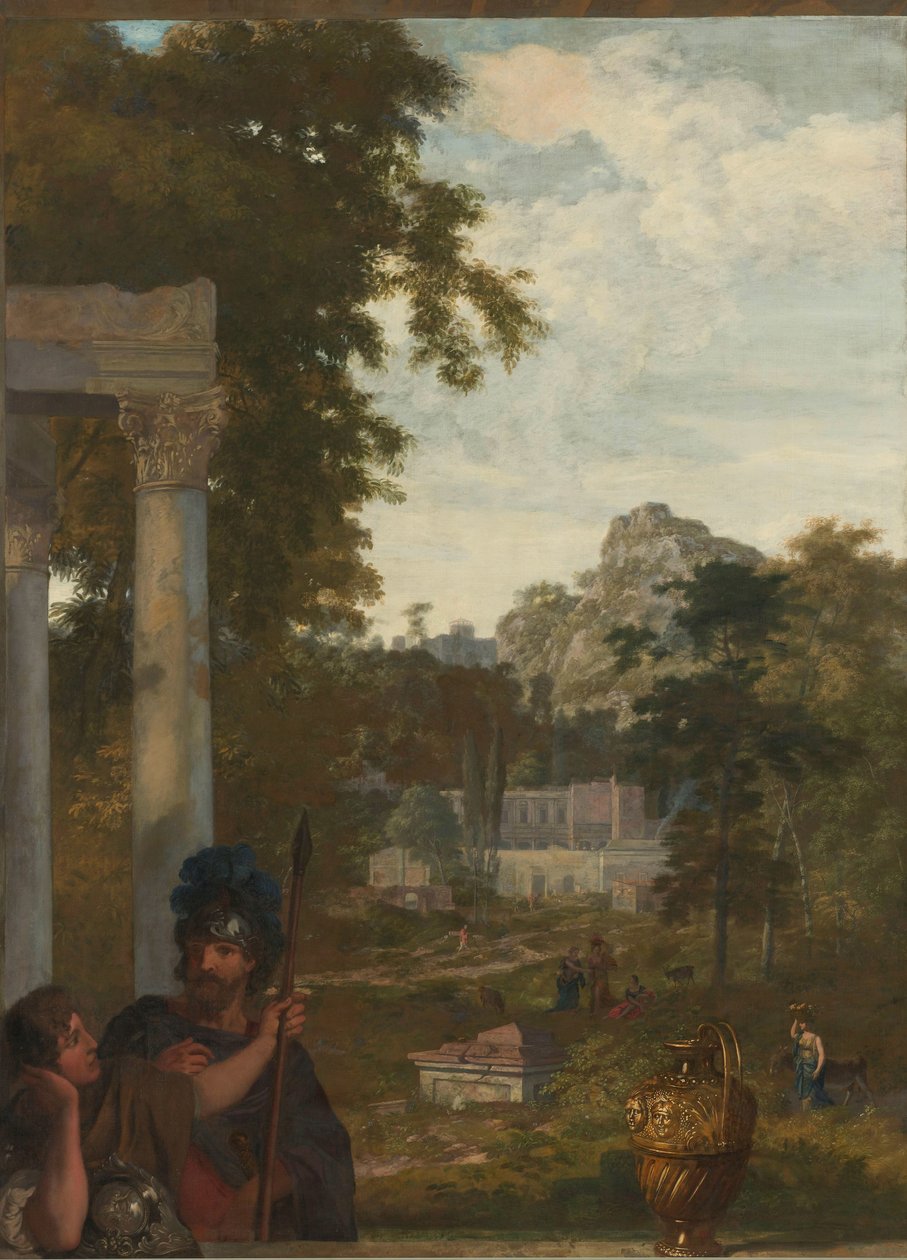 Paesaggio Italiano con Due Soldati Romani (serie) da Gerard de Lairesse