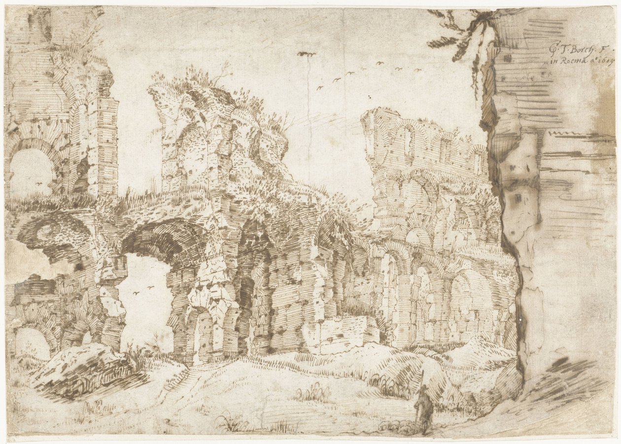 Rovine del Colosseo, Roma, viste dall
