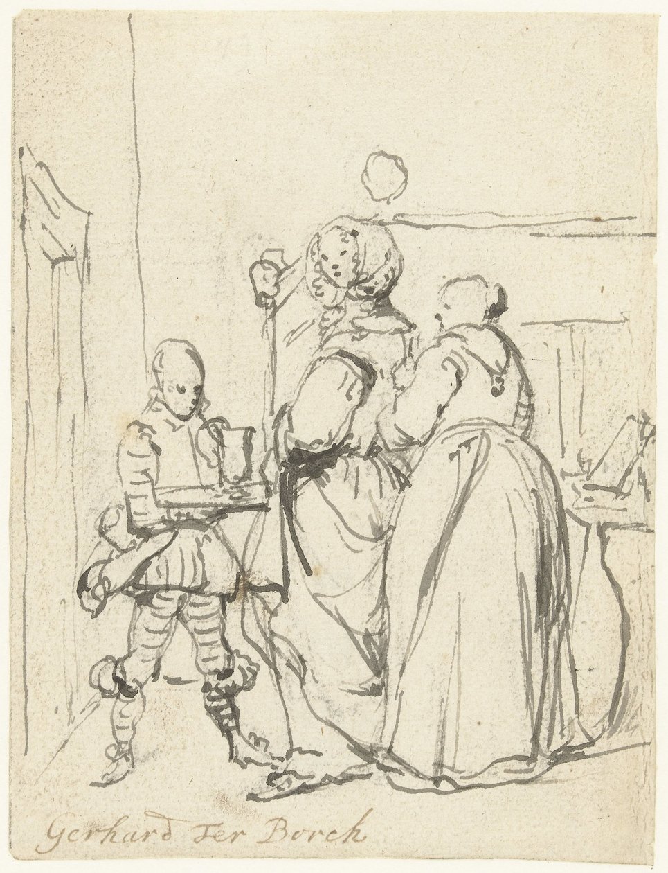 Dama che si prepara da Gerard ter Borch (II)