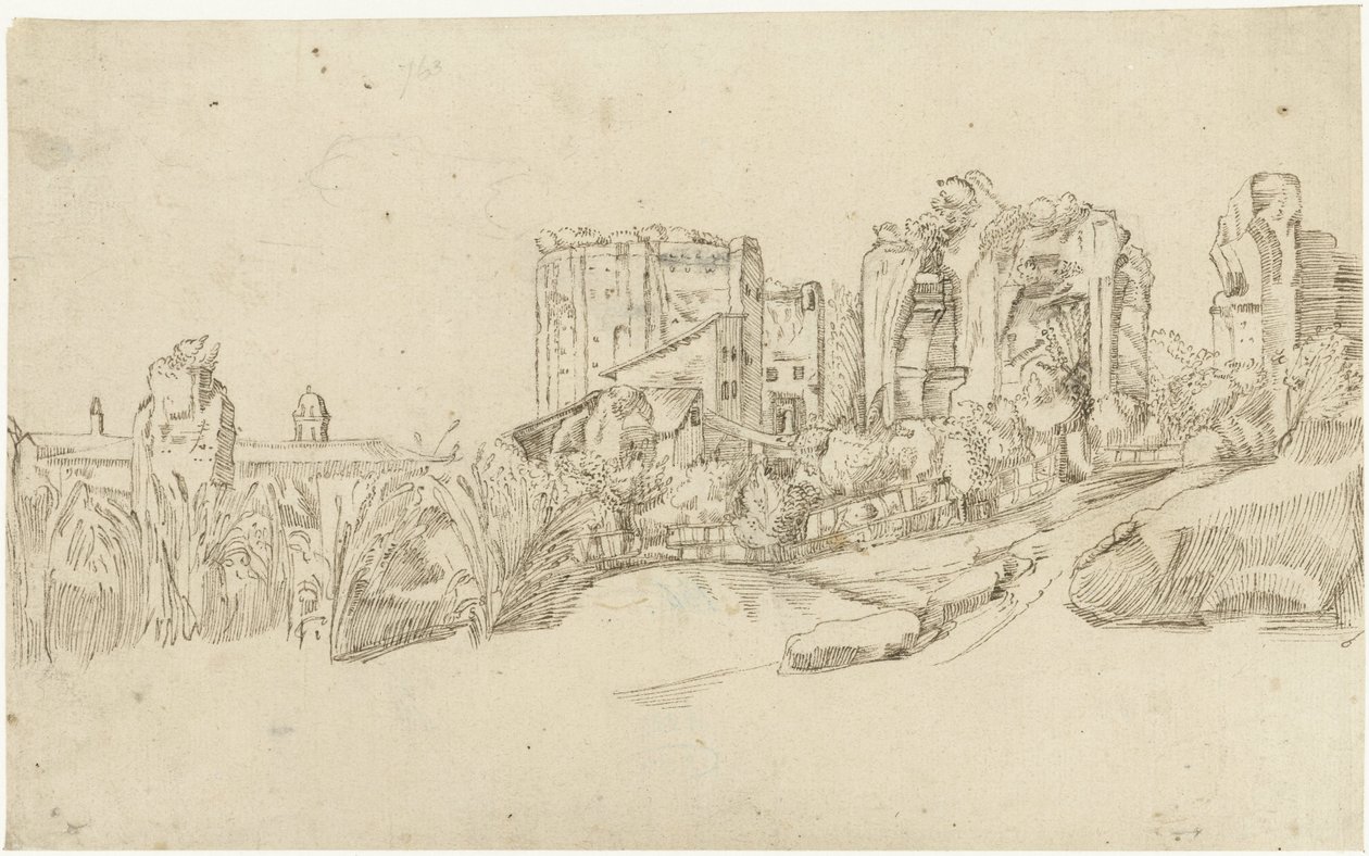 Rovine delle Terme di Traiano da Gerard ter Borch (II)