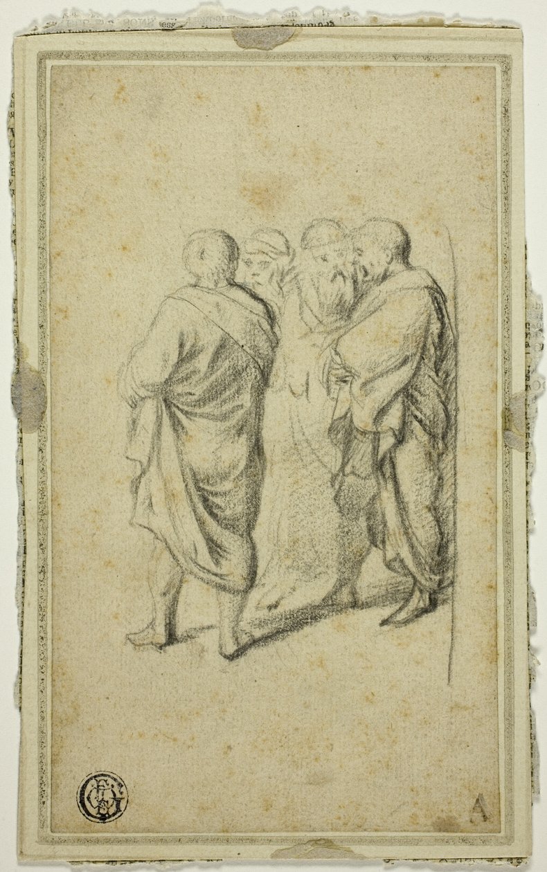 Gruppo di quattro uomini in toga da Gerard ter Borch