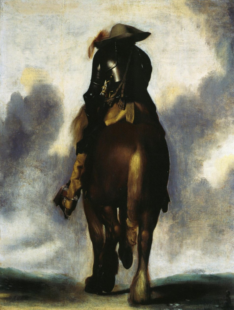 Uomo a cavallo, visto da dietro da Gerard ter Borch
