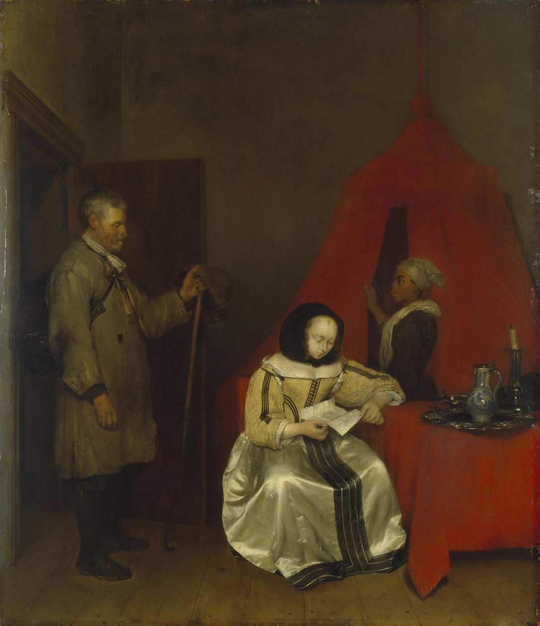 Postino rurale da Gerard ter Borch