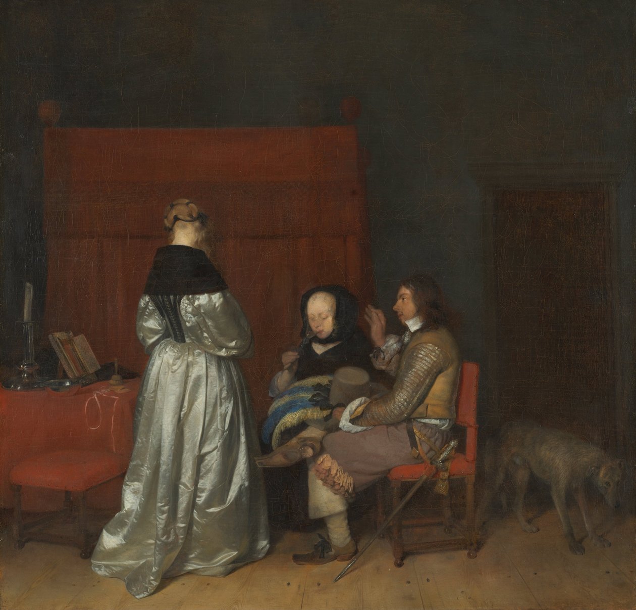 La conversazione galante, nota come Ammonizione paterna da Gerard ter Borch