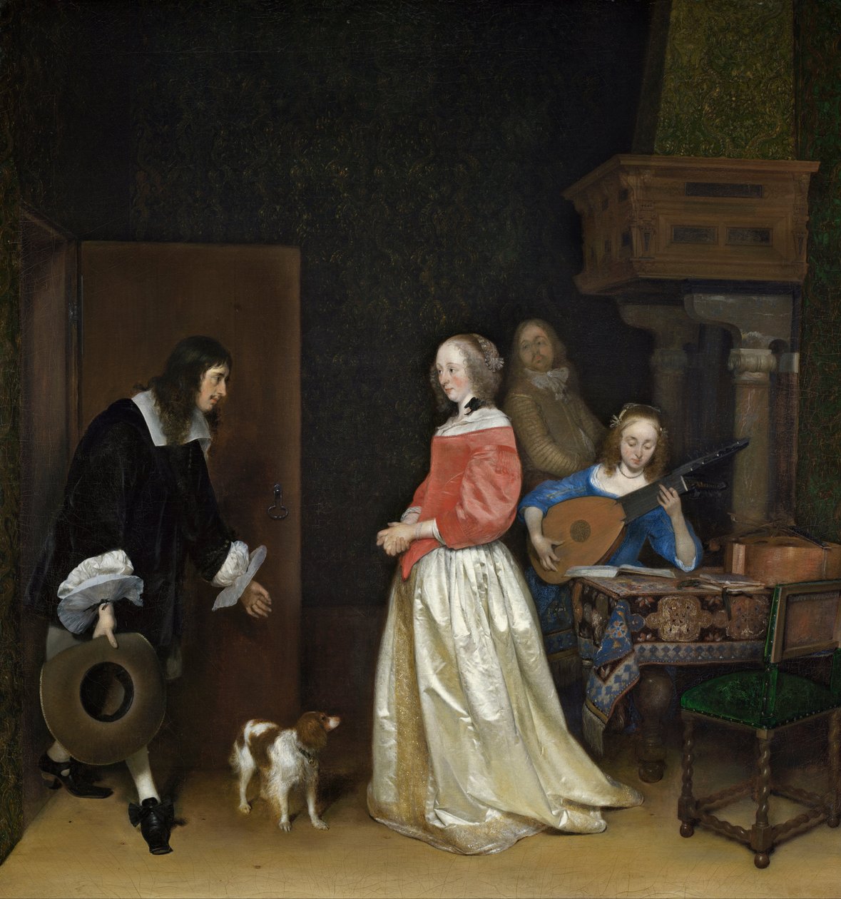 La visita del corteggiatore da Gerard ter Borch