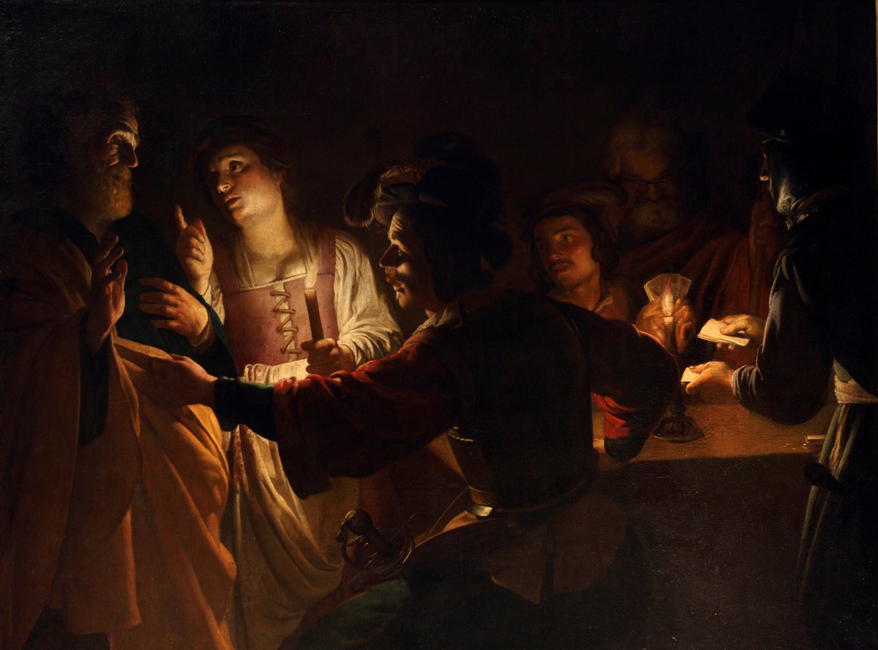 Il rinnegamento di San Pietro da Gerard van Honthorst