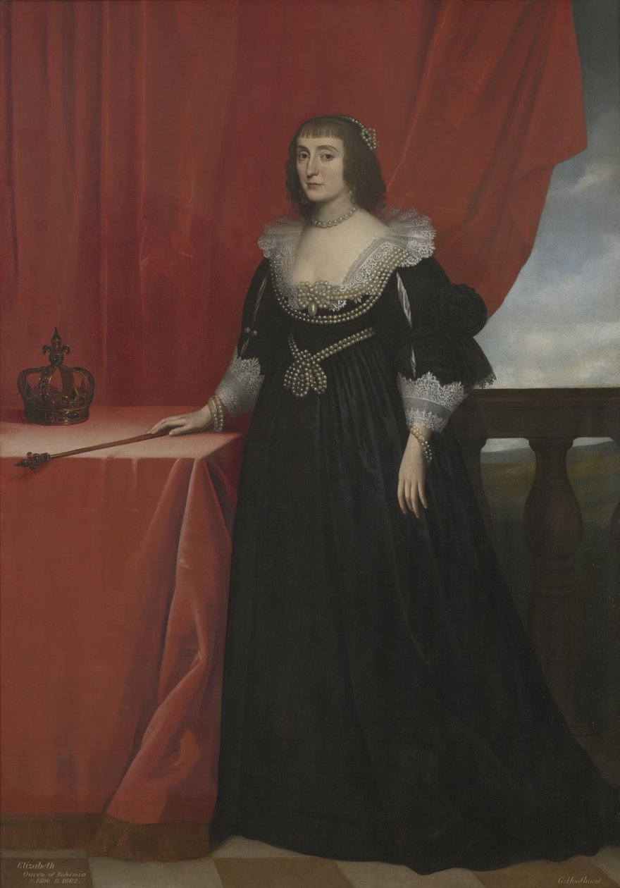 Ritratto di Elisabetta Stuart, regina di Boemia (1596-1662) da Gerard van Honthorst