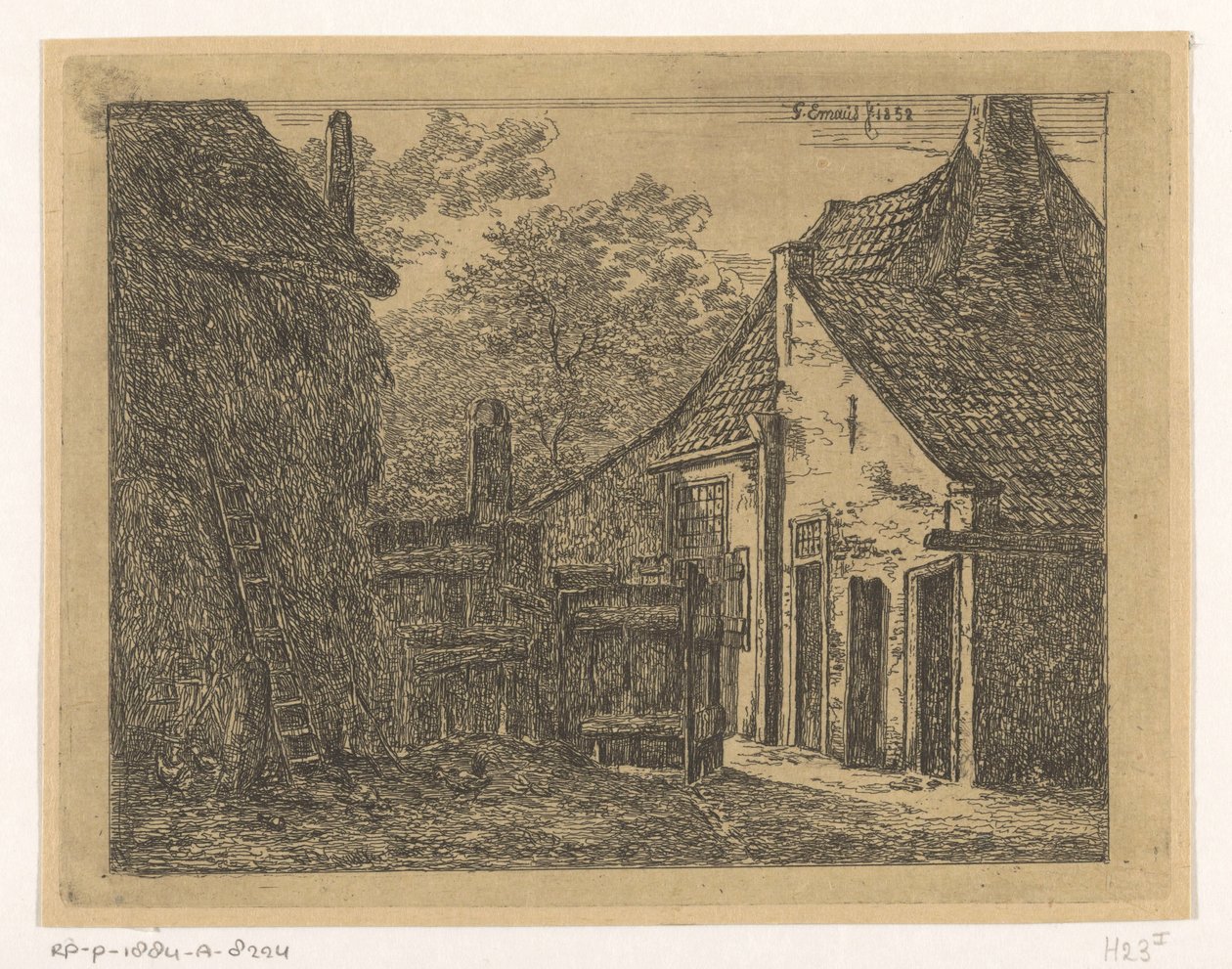 Fattoria con pagliaio da Gerardus Emaus de Micault