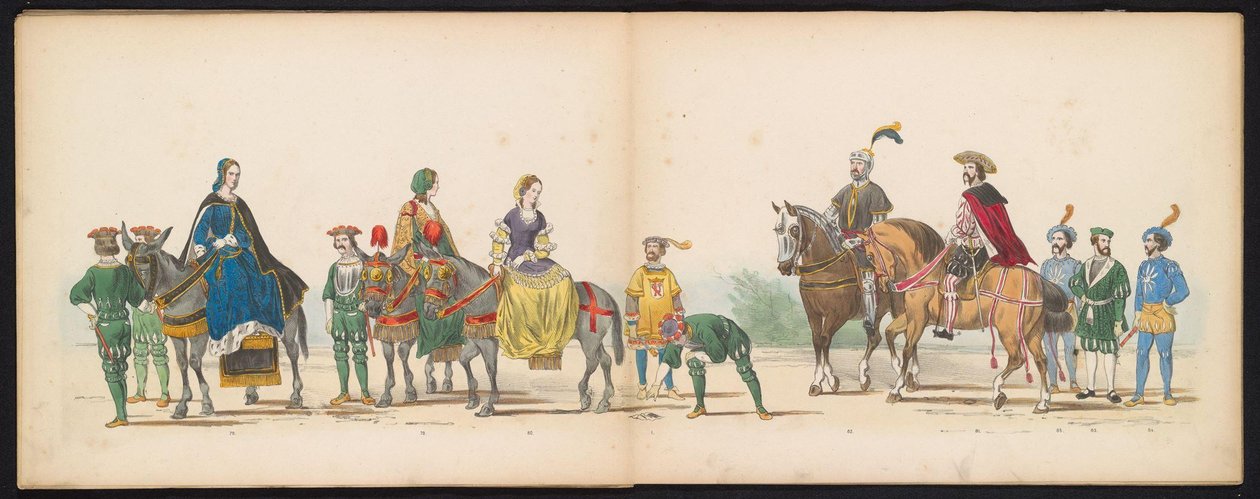 Mascherata degli studenti di Leida, 1855 (tavola 10) da Gerardus Johannes Bos