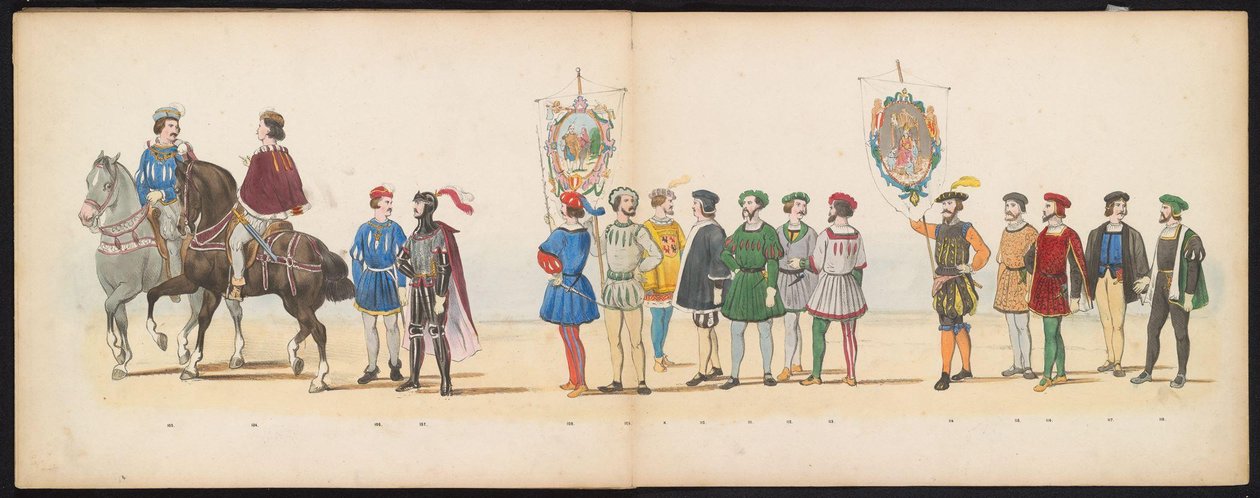 Mascherata degli studenti di Leida, 1855 (tavola 13) da Gerardus Johannes Bos