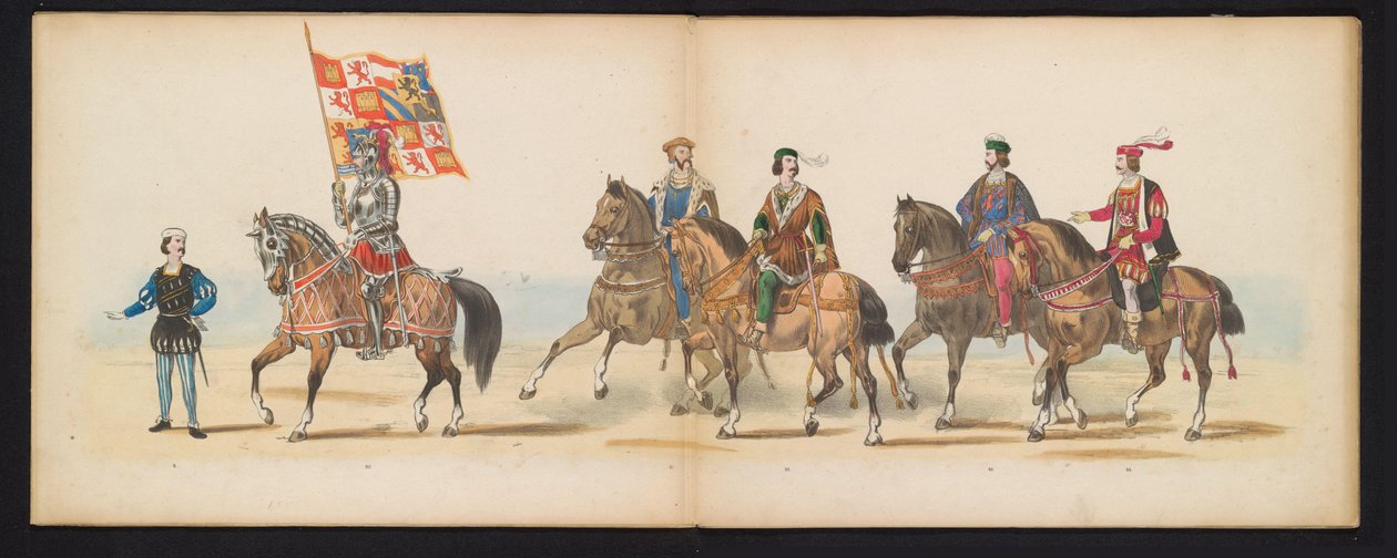 Mascherata degli studenti di Leida, 1855 (tavola 7) da Gerardus Johannes Bos