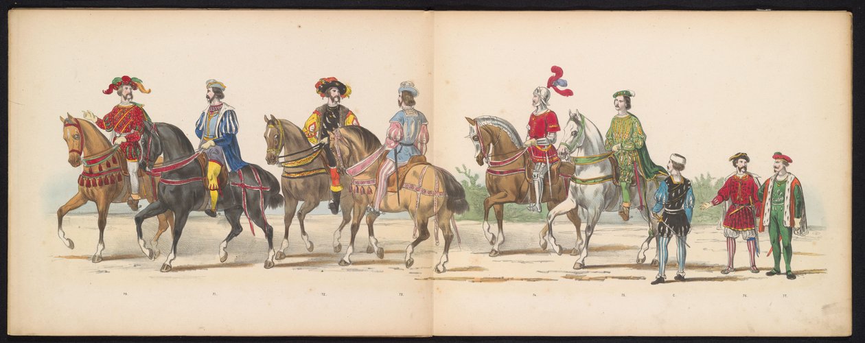 Mascherata degli studenti di Leida, 1855 (tavola 9) da Gerardus Johannes Bos