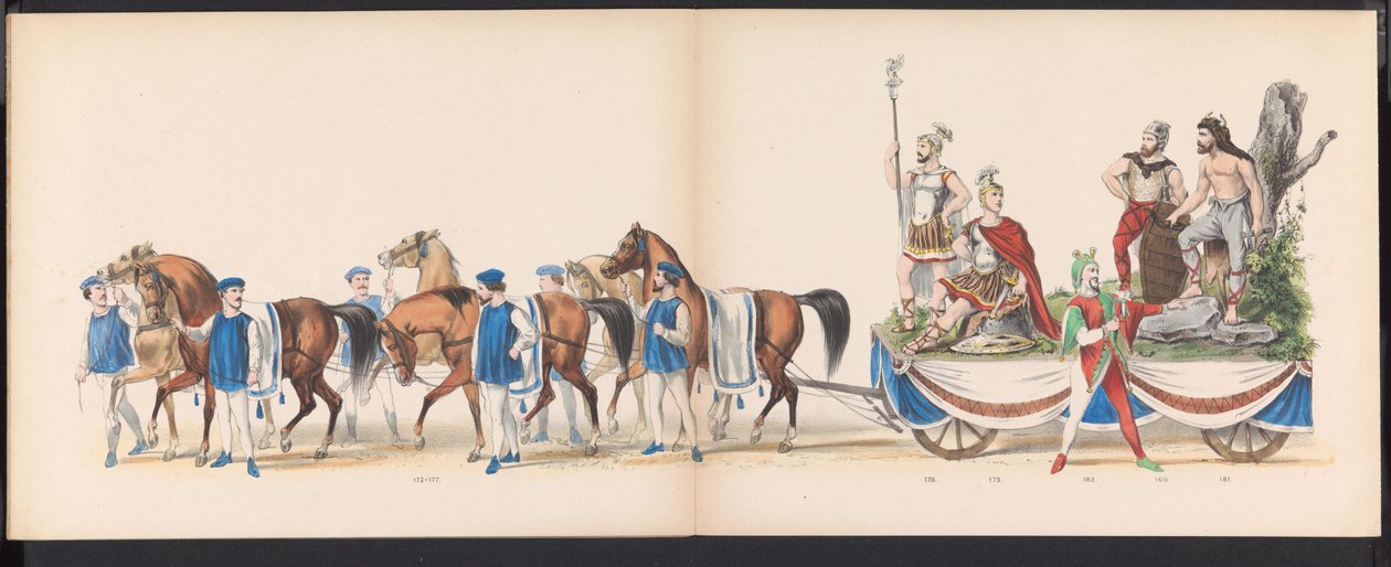 Mascherata degli studenti di Leida, 1870 (tavola 15) da Gerardus Johannes Bos